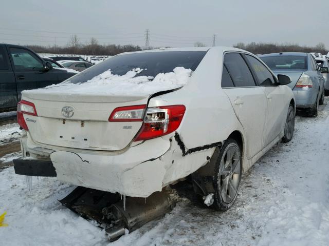 4T1BF1FK8CU626930 - 2012 TOYOTA CAMRY BASE WHITE photo 4