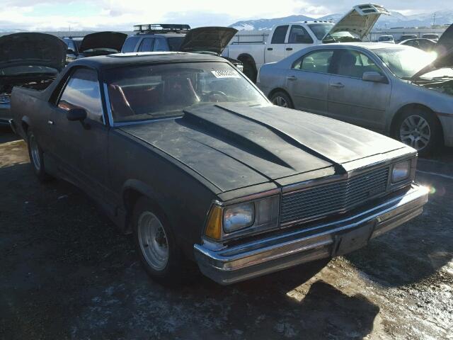 1W80KAK516018 - 1980 CHEVROLET EL CAMINO BLACK photo 1