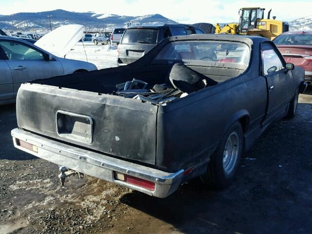 1W80KAK516018 - 1980 CHEVROLET EL CAMINO BLACK photo 4