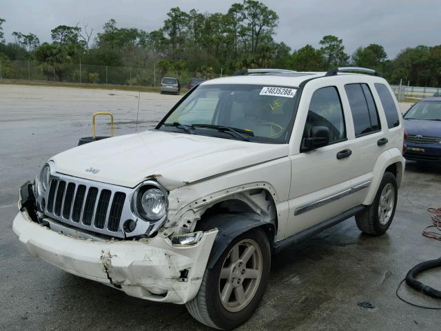 1J4GK58K15W600147 - 2005 JEEP LIBERTY LI WHITE photo 2