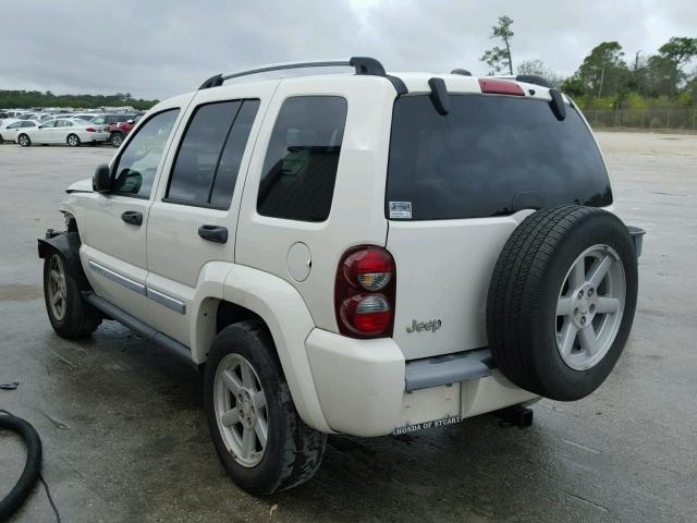 1J4GK58K15W600147 - 2005 JEEP LIBERTY LI WHITE photo 3