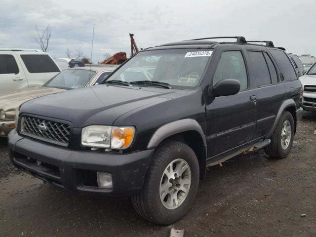 JN8DR09YX1W576181 - 2001 NISSAN PATHFINDER BLACK photo 2