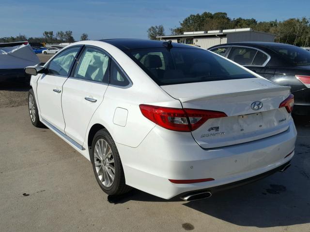 5NPE34AF9FH049037 - 2015 HYUNDAI SONATA SPO WHITE photo 3