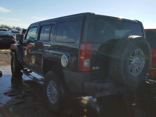 5GTDN13E078134771 - 2007 HUMMER H3 BLACK photo 3