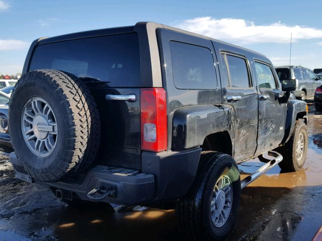 5GTDN13E078134771 - 2007 HUMMER H3 BLACK photo 4