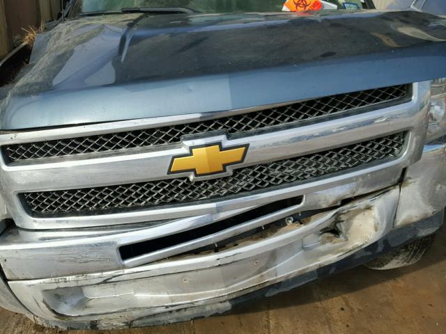 3GCPCSE00DG333049 - 2013 CHEVROLET SILVERADO BLUE photo 7