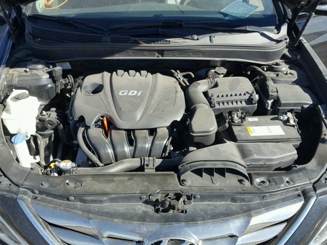 5NPEC4ACXDH806031 - 2013 HYUNDAI SONATA SE BLACK photo 7