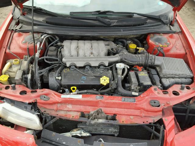 3C3EL45H6VT579769 - 1997 CHRYSLER SEBRING JX RED photo 7