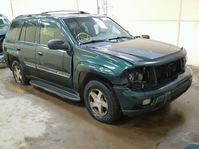 1GNDT13S022413059 - 2002 CHEVROLET TRAILBLAZE GREEN photo 1