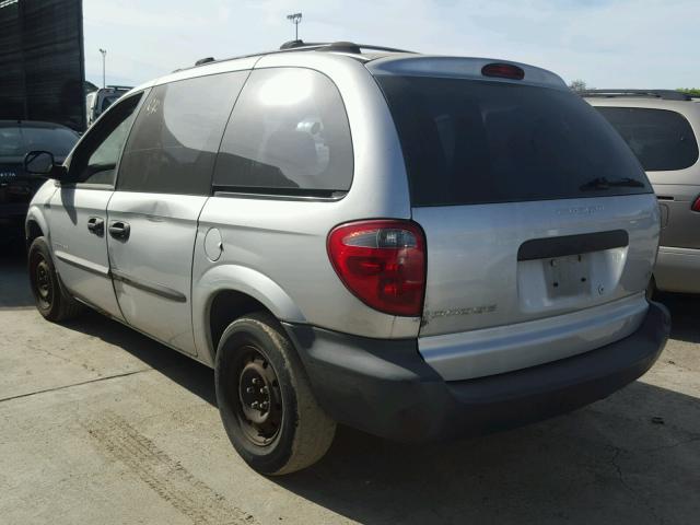 1D4GP25373B220983 - 2003 DODGE CARAVAN SE SILVER photo 3