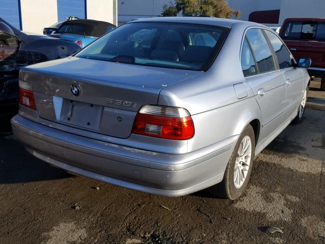 WBADT63443CK39951 - 2003 BMW 530 I AUTO BLUE photo 4