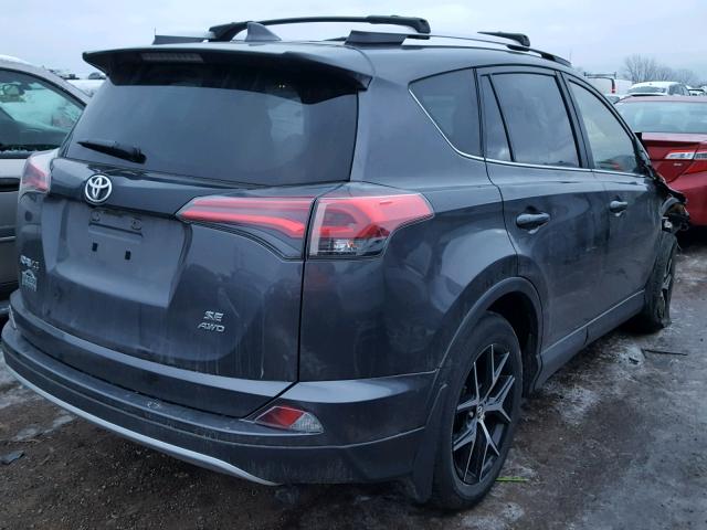 JTMJFREV7GD188658 - 2016 TOYOTA RAV4 SE GRAY photo 4