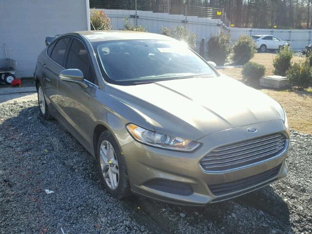 3FA6P0HR5DR128321 - 2013 FORD FUSION SE GREEN photo 1