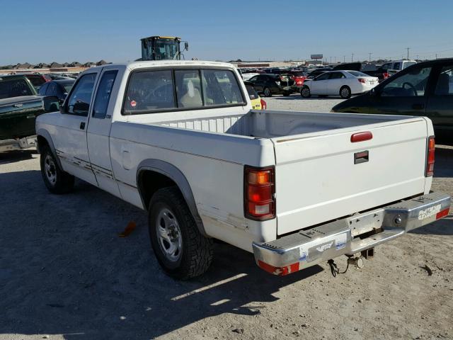 1B7GL23X7RW136372 - 1994 DODGE DAKOTA WHITE photo 3