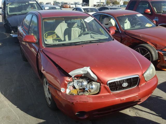 KMHDN45D83U582590 - 2003 HYUNDAI ELANTRA GL RED photo 1