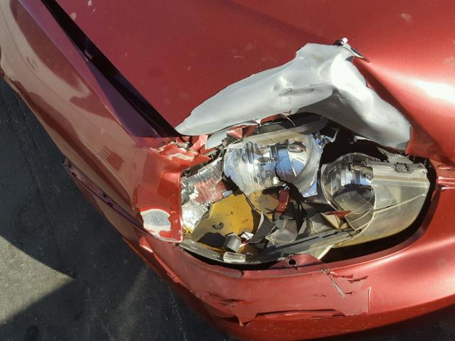 KMHDN45D83U582590 - 2003 HYUNDAI ELANTRA GL RED photo 9