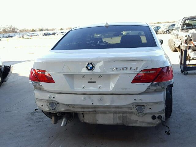 WBAHN83586DT29179 - 2006 BMW 750 LI WHITE photo 9