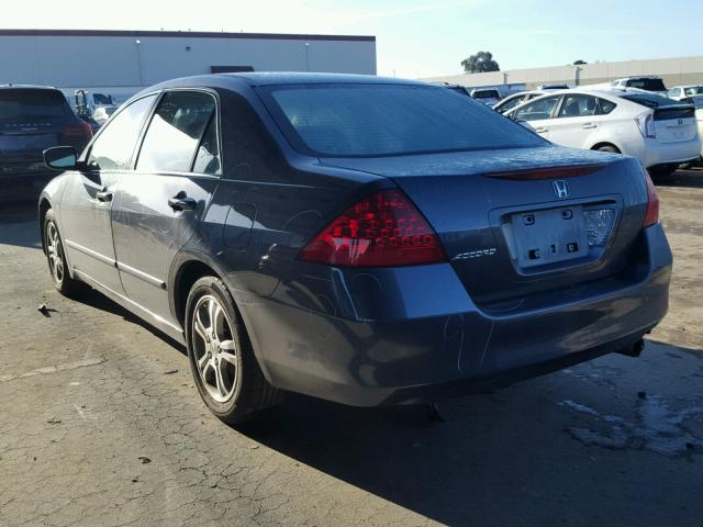 1HGCM56787A189117 - 2007 HONDA ACCORD EX GRAY photo 3