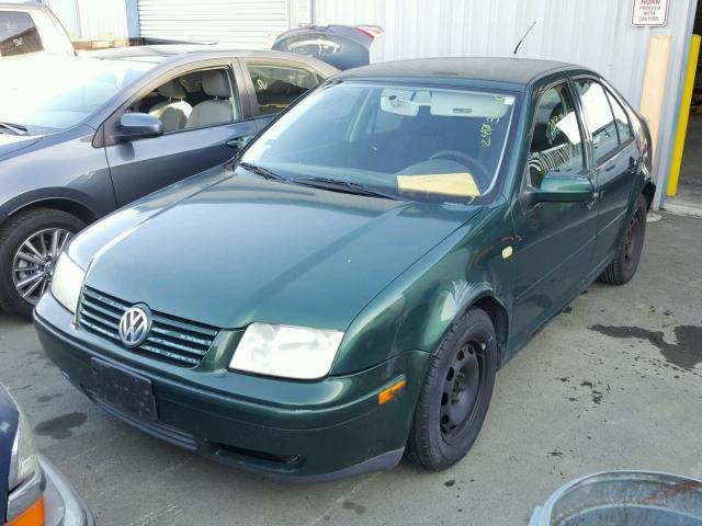 3VWRC29M1XM106848 - 1999 VOLKSWAGEN JETTA GL GREEN photo 2