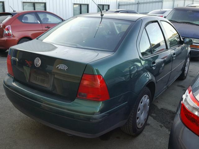 3VWRC29M1XM106848 - 1999 VOLKSWAGEN JETTA GL GREEN photo 4