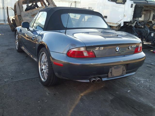 4USCH334XYLF70617 - 2000 BMW Z3 2.8 GRAY photo 3