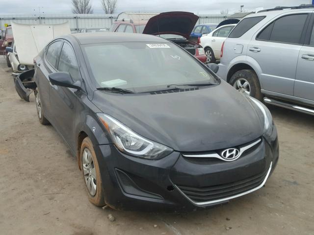 KMHDH4AEXGU575667 - 2016 HYUNDAI ELANTRA SE BLACK photo 1