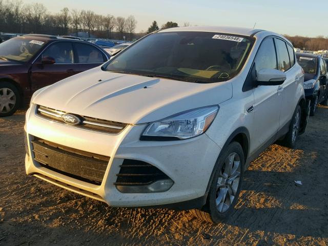 1FMCU0H99DUA18169 - 2013 FORD ESCAPE SEL WHITE photo 2