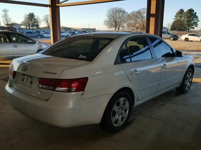 5NPET46CX7H273708 - 2007 HYUNDAI SONATA GLS WHITE photo 4