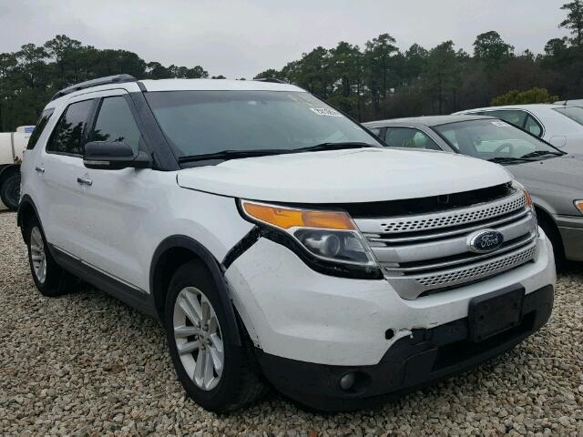 1FM5K7D8XDGA98231 - 2013 FORD EXPLORER X WHITE photo 1