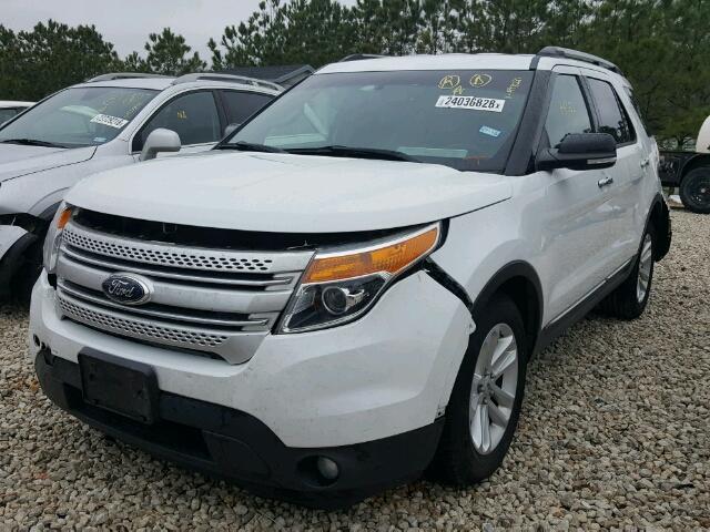 1FM5K7D8XDGA98231 - 2013 FORD EXPLORER X WHITE photo 2