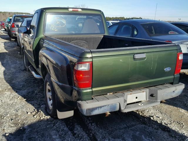 1FTYR10CX1TA26789 - 2001 FORD RANGER GREEN photo 3