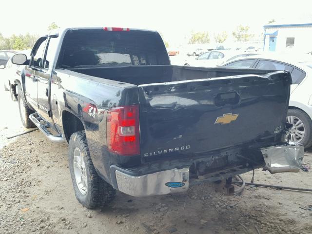 1GCRKSE33BZ172182 - 2011 CHEVROLET SILVERADO BLACK photo 3