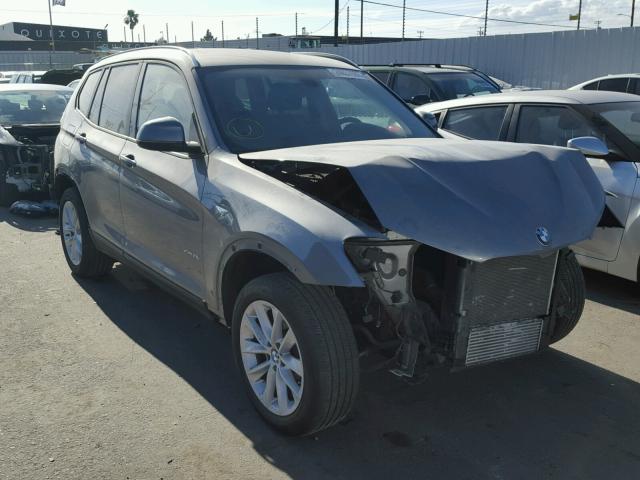 5UXWX9C57H0D98127 - 2017 BMW X3 XDRIVE2 GRAY photo 1