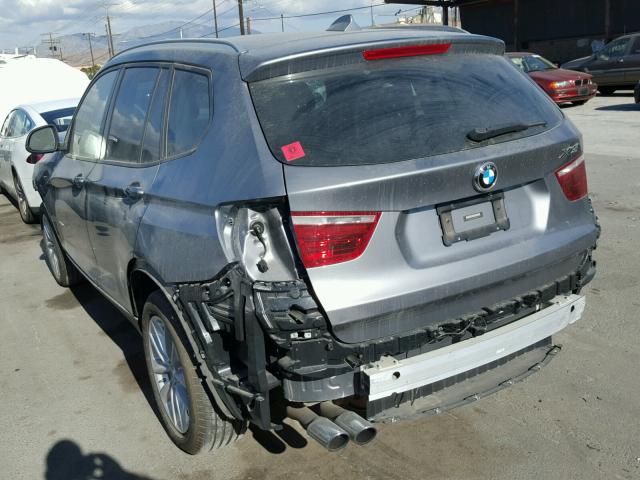 5UXWX9C57H0D98127 - 2017 BMW X3 XDRIVE2 GRAY photo 3