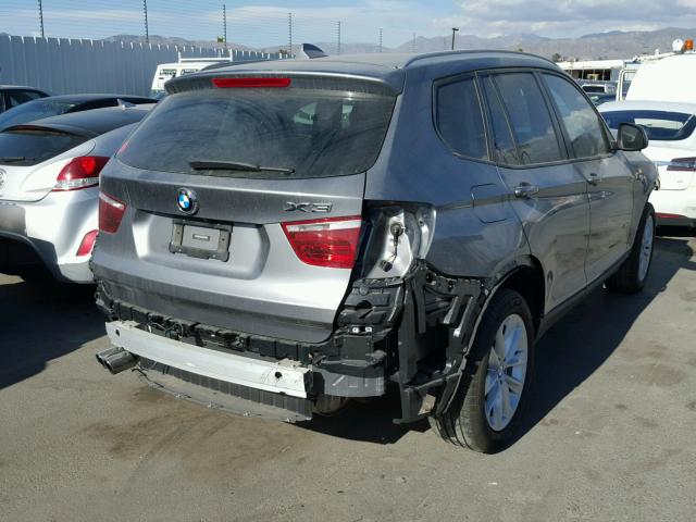 5UXWX9C57H0D98127 - 2017 BMW X3 XDRIVE2 GRAY photo 4