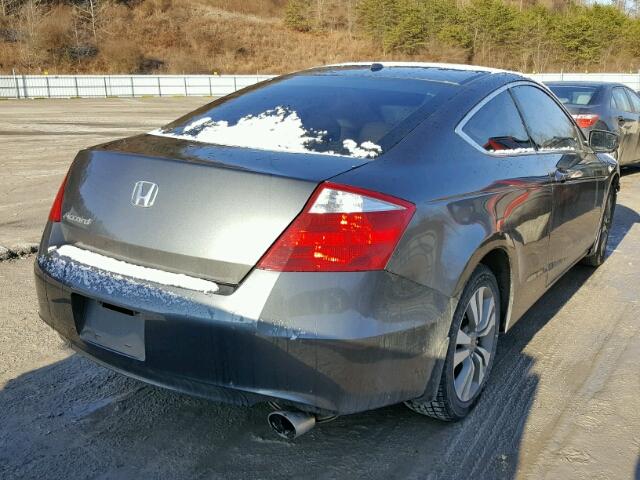 1HGCS12818A001472 - 2008 HONDA ACCORD EXL GRAY photo 4