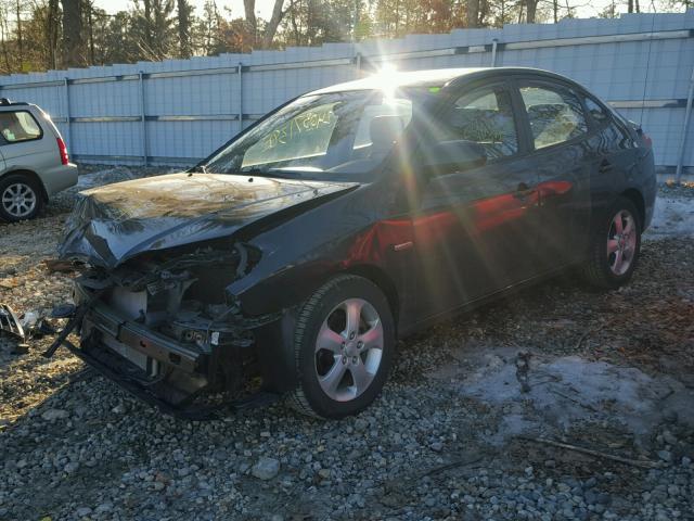 KMHDU46D77U113157 - 2007 HYUNDAI ELANTRA GL BLACK photo 2