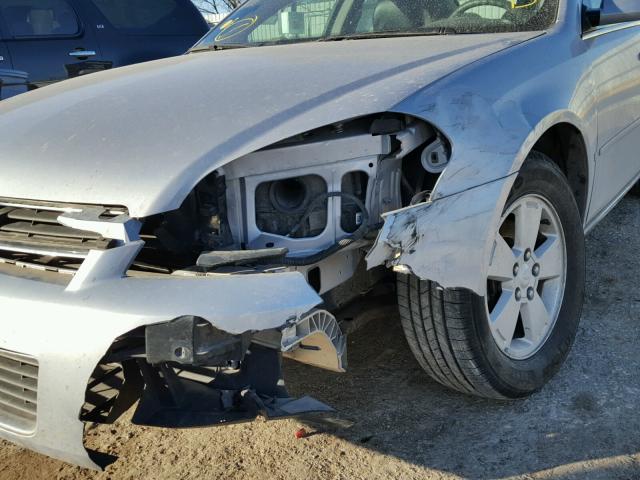 2G1WT58K069196968 - 2006 CHEVROLET IMPALA LT SILVER photo 9