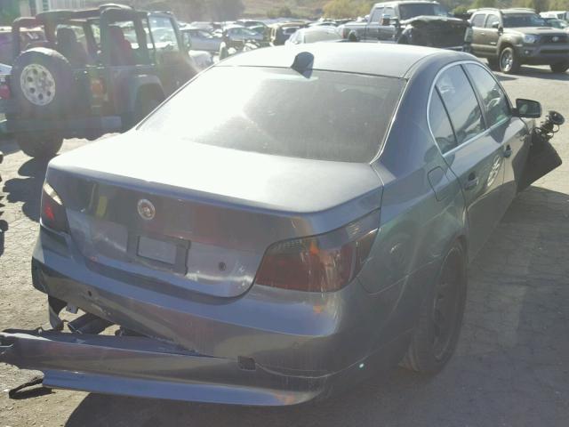 WBANA735X5B819691 - 2005 BMW 530 I GRAY photo 4