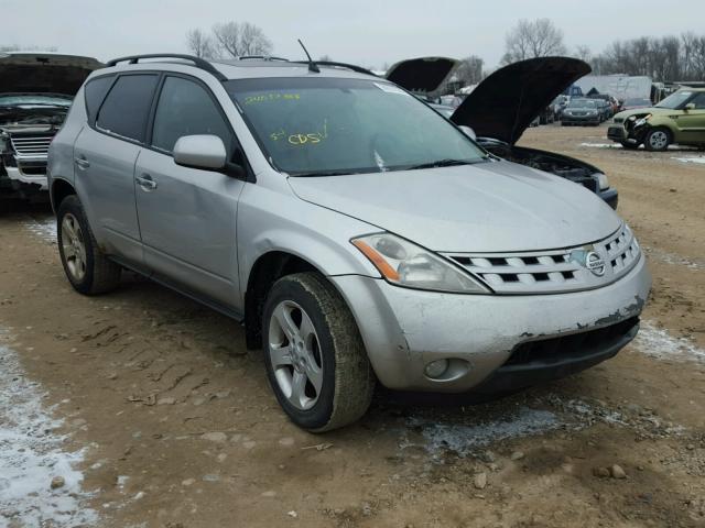 JN8AZ08W93W227907 - 2003 NISSAN MURANO SL SILVER photo 1