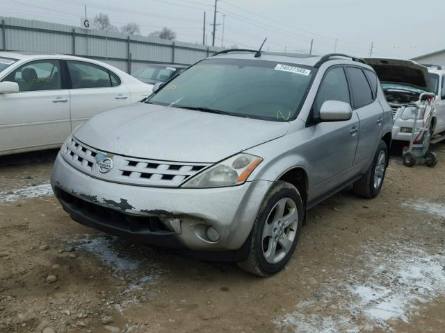 JN8AZ08W93W227907 - 2003 NISSAN MURANO SL SILVER photo 2