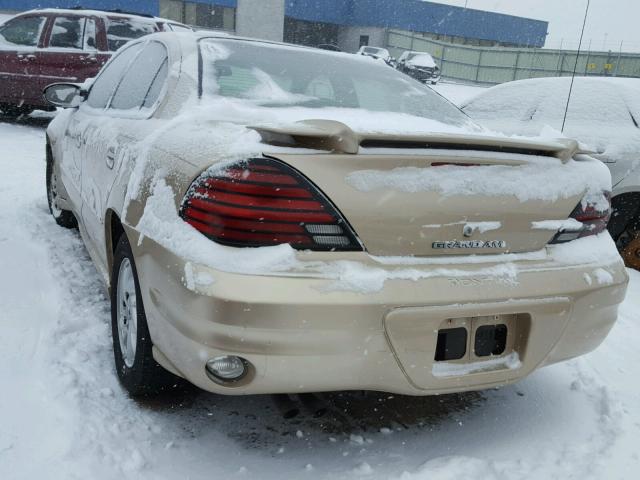 1G2NE52F03C295601 - 2003 PONTIAC GRAND AM S ოქროსფერი ფოტო 3