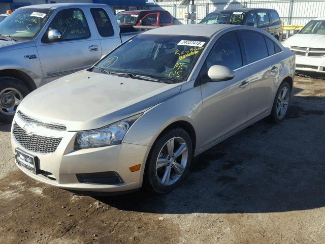 1G1PG5SC0C7109528 - 2012 CHEVROLET CRUZE LT SILVER photo 2