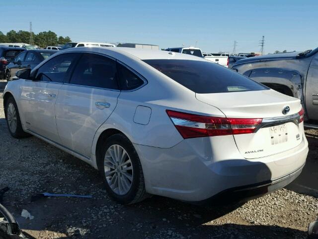 4T1BD1EB0EU029197 - 2014 TOYOTA AVALON HYB WHITE photo 3