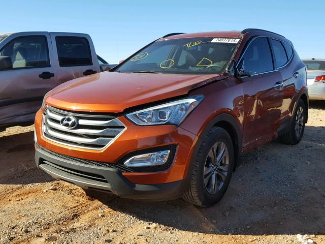 5XYZU3LB4GG331579 - 2016 HYUNDAI SANTA FE S ORANGE photo 2