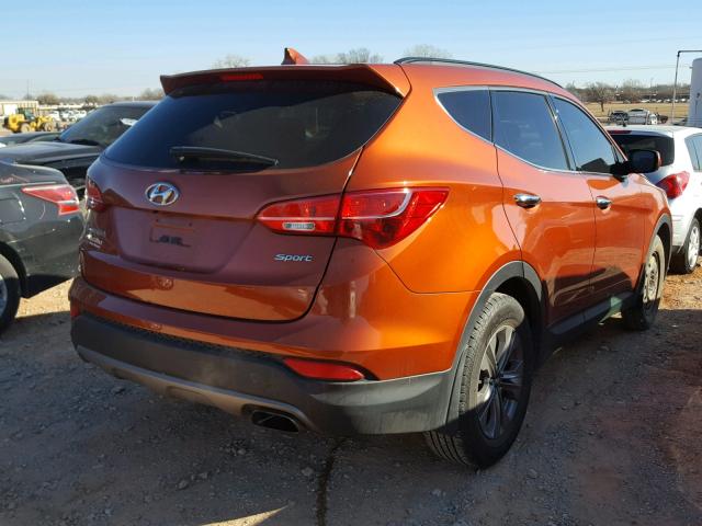 5XYZU3LB4GG331579 - 2016 HYUNDAI SANTA FE S ORANGE photo 4