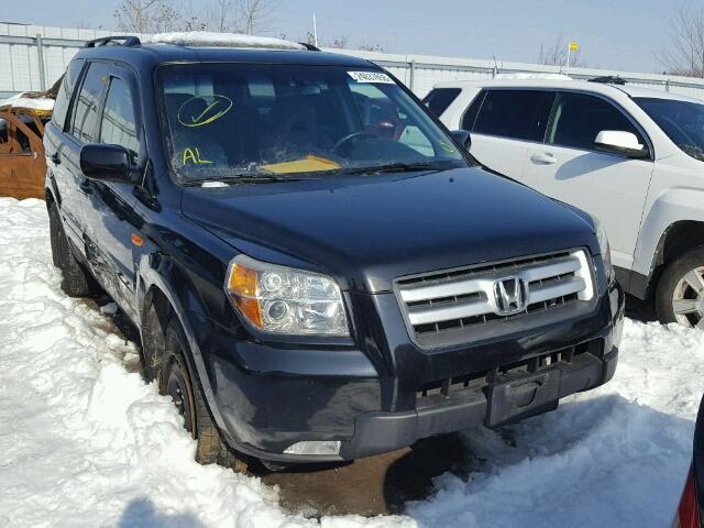 5FNYF18358B019789 - 2008 HONDA PILOT SE BLACK photo 1