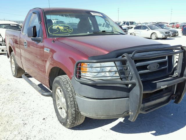 1FTRF12285NB51060 - 2005 FORD F150 Rojo foto 1