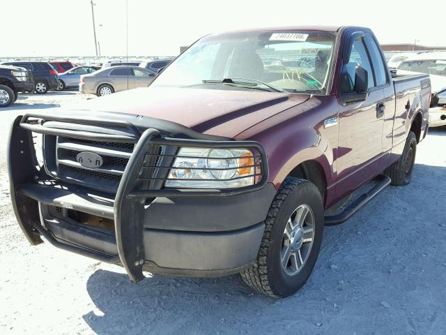 1FTRF12285NB51060 - 2005 FORD F150 RED photo 2