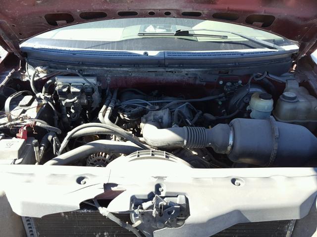 1FTRF12285NB51060 - 2005 FORD F150 RED photo 7